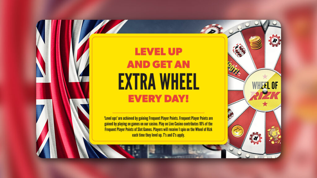 Image showing the Wheel of Rizk at Rizk Casino UK 